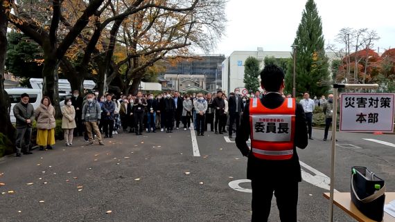 避難訓練の写真